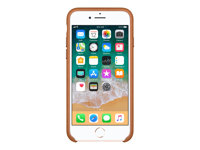 Apple - Coque de protection pour téléphone portable - cuir - marron selle - pour iPhone 7, 8 MQH72ZM/A