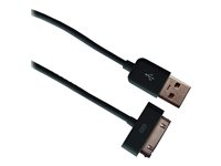 Urban Factory Cable USB to 30pin MFI certified - Black 1m - Câble de chargement / de données - USB mâle pour Apple Dock mâle - 1 m - noir CBL05UF