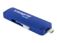 Integral - Clé USB - 64 Go - USB 3.0 INFD64GBSLDOTG3.0NRP