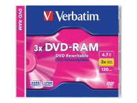 Verbatim DataLifePlus - 3 x DVD-RAM - 4.7 Go 3x 43499