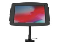 Compulocks iPad 10,2" Support Tablette flexible et et boîtier Space - Kit de montage (bras flexible, enceinte) - pour tablette - verrouillable - aluminium de haute qualité - noir - Taille d'écran : 10.2" - montable sur mur, montable en surface, dessus de comptoir - pour Apple 10.2-inch iPad (7ème génération, 8ème génération, 9ème génération) 159B102IPDSB