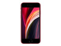 Apple iPhone SE (2e génération) - (PRODUCT) RED - smartphone - double SIM - 4G Gigabit Class LTE - 64 Go - GSM - 4.7" - 1334 x 750 pixels (326 ppi) - Retina HD - 12 MP (caméra avant 7 MP) - rouge MX9U2ZD/A