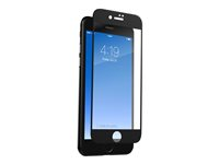 ZAGG InvisibleShield Glass Contour - Protection d'écran pour téléphone portable - glass - couleur de cadre black - pour Apple iPhone 7 IP7CGS-BKE