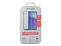 BIGBEN Connected - Protection d'écran pour téléphone portable - 2.5D - verre - couleur de cadre noir - pour Samsung Galaxy A20e PEGLASSA20E