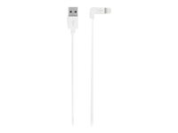 Belkin - Câble Lightning - Lightning (M) pour USB (M) - 1.22 m - blanc - connecteur à 90° - pour Apple iPad/iPhone/iPod (Lightning) F8J147BT04-WHT