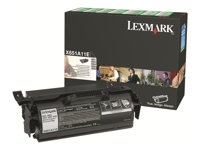 Lexmark - Noir - original - cartouche de toner LCCP, LRP - pour Lexmark X651, X652, X654, X656, X658 X651A11E