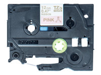 Brother TZe-RE34 - Or sur rose - Rouleau (1,2 cm x 4 m) 1 cassette(s) bande de ruban - pour Brother PT-D600, H110; P-Touch PT-D450; P-Touch Cube PT-P300; P-Touch Embellish PT-D215 TZERE34