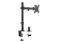 Neomounts FPMA-D540BLACK - Kit de montage (support de montage pour bureau) - pleine action - pour écran plat - noir - Taille d'écran : 10"-32" - pinces montables, oeillet FPMA-D540BLACK