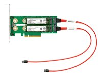 HPE Universal SATA HHHL M.2 Kit - Adaptateur d'interface - M.2 - M.2 Card - PCIe - pour Apollo 4200 Gen10 878783-K21