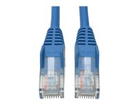 Tripp Lite 6ft Cat5e / Cat5 Snagless Molded Patch Cable RJ45 M/M Blue 6' - Cordon de raccordement - RJ-45 (M) pour RJ-45 (M) - 1.8 m - UTP - CAT 5e - moulé, sans crochet, bloqué - bleu N001-006-BL