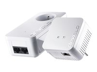 devolo dLAN 550 WiFi - Starter Kit - adaptateur CPL - HomePlug AV (HPAV), IEEE 1901 - 802.11b/g/n - 2,4 Ghz - Branchement mural 9632
