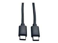 Eaton Tripp Lite Series USB-C Cable (M/M) - USB 2.0, 6 ft. (1.83 m) - Câble USB - 24 pin USB-C (M) pour 24 pin USB-C (M) - USB 2.0 - 1.83 m - noir U040-006-C