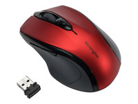 Kensington Pro Fit Mid-Size - Souris - pour droitiers - optique - sans fil - 2.4 GHz - récepteur sans fil USB - Rouge rubis K72422WW