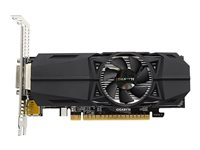 Gigabyte GeForce GTX 1050 Ti OC 4G - Carte graphique - GF GTX 1050 Ti - 4 Go GDDR5 - PCIe 3.0 x16 profil bas - DVI, HDMI, DisplayPort GV-N105TOC-4GL