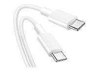DLH DY-TU3925W - Câble USB - 24 pin USB-C (M) pour 24 pin USB-C (M) - USB 2.0 - 3.25 A - 1.8 m - Alimentation USB (65 W) - blanc DY-TU3925W