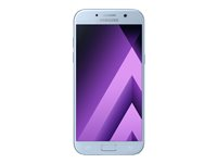 Samsung Galaxy A5 (2017) - 4G smartphone - RAM 3 Go / Mémoire interne 32 Go - microSD slot - écran OEL - 5.2" - 1920 x 1080 pixels - rear camera 16 MP - front camera 16 MP - brume bleue SM-A520FZBAXEF