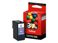 Lexmark Cartridge No. 37A - Couleur (cyan, magenta, jaune) - originale - cartouche d'encre - pour Lexmark X3650, X4630, X4650, X5650, X5650es, X6650, X6675, Z2420 18C2160E
