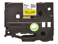 Brother TZe-FX661 - Noir sur jaune - Rouleau (3,6 cm x 8 m) 1 cassette(s) ruban flexible - pour P-Touch PT-3600, 530, 550, 9200, 9400, 9500, 9600, 9700, 9800, D800, E800, P900, P950 TZEFX661