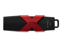 HyperX Savage - Clé USB - 512 Go - USB 3.1 - noir, rouge métallique HXS3/512GB