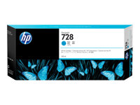 HP 728 - 300 ml - cyan - original - DesignJet - cartouche d'encre - pour DesignJet T730, T830 F9K17A