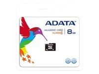 ADATA - Carte mémoire flash - 8 Go - Class 4 - microSDHC AUSDH8GCL4-R