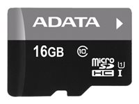 ADATA Premier - Carte mémoire flash - 16 Go - UHS Class 1 / Class10 - microSDHC UHS-I AUSDH16GUICL10-R