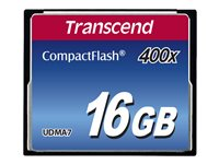 Transcend - Carte mémoire flash - 16 Go - 400x - CompactFlash TS16GCF400