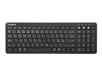 Targus - Clavier - antimicrobienne - sans fil - Bluetooth 5.1 - QWERTY - Nordique - noir - B2B AKB863NO