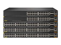 HPE Aruba 6200M 36G 12SR5 Class6 PoE 4SFP+ Switch - Commutateur - distance max. d'empilage de 10 km - C3 - Géré - 36 x 10/100/1000 (4PPoE) + 12 x 1/2.5/5GBase-T (4PPoE) + 4 x 1 Gigabit/10 Gigabit SFP+ (liaison montante/empilage) - de l'avant et du côté vers l'arrière - Montable sur rack - 4PPoE (1440 W) - BTO R8Q71A