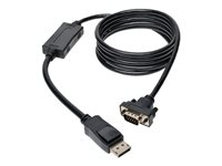 Tripp Lite Câble DisplayPort vers VGA HD-15 actif (M/M) 1,83 m - Câble d'écran - DisplayPort (M) pour HD-15 (VGA) (M) - 1.8 m - noir P581-006-VGA
