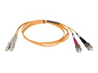 Tripp Lite 3M Duplex Multimode 62.5/125 Fiber Optic Patch Cable LC/ST 10' 10ft 3 Meter - Cordon de raccordement - ST multi-mode (M) pour LC multi-mode (M) - 3 m - fibre optique - duplex - 62,5 / 125 microns N318-03M