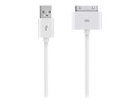 Belkin - Câble de chargement / de données - Apple Dock (M) pour USB (M) - 3 m - blanc - pour Apple iPad/iPhone/iPod F2CU005BT3MWH