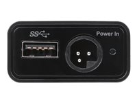 Targus Multiplexer Adapter - Adaptateur USB - USB, power DC jack (F) pour 24 pin USB-C (M) - USB Power Delivery (60W) - noir - Europe - pour Targus Universal DV, Universal USB 3.0 DV4K Docking Station with Power ACA44EUZ
