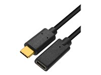 DLH - Câble d'extension USB - 24 pin USB-C (M) pour 24 pin USB-C (F) - USB 3.1 Gen 1 - 3 A - 2 m DY-TU3856