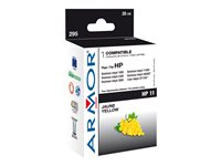 Armor - 30 ml - jaune - cartouche d'encre (équivalent à : HP 11 ) - pour HP Business Inkjet 1200, 2300, 2800; DesignJet 110, 70; Officejet 91XX; Officejet Pro K850 K20248