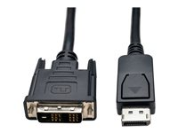 Tripp Lite Câble adaptateur DisplayPort vers DVI liaison simple (M/M) 3,05 m - Câble DVI - liaison simple - DisplayPort (M) pour DVI-D (M) - 3 m - moulé - noir P581-010