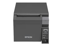 Epson TM T70II - Imprimante de reçus - thermique en ligne - Rouleau (7,95 cm) - 180 x 180 ppp - jusqu'à 250 mm/sec - USB 2.0, Wi-Fi(n) - gris foncé C31CD38024A2