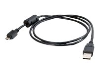 C2G USB 2.0 A to Micro B Cable - Câble USB - USB (M) pour Micro-USB de type B (M) - USB 2.0 - 1 m - noir 81700