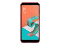ASUS ZenFone 5 Lite (ZC600KL) - Smartphone - double SIM - 4G LTE - 64 Go - microSDXC slot - GSM - 6" - 2160 x 1080 pixels - IPS - RAM 4 Go - 2x caméras arrière (2x front cameras) - Android - red rouge 90AX0175-M01280