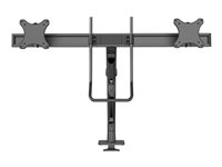 Neomounts DS75S-950BL2 NEXT One - Kit de montage (montage par passe-câble, bras pour moniteur, base de montage de la pince) - pleine action - pour 2 écrans LCD - aluminium - noir - Taille d'écran : 17"-32" - montrable sur bureau DS75S-950BL2