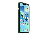 Apple - Coque de protection pour téléphone portable - avec MagSafe - cuir - vert séquoia - pour iPhone 13 MM173ZM/A