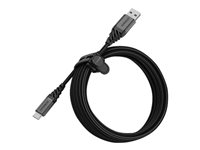OtterBox Premium - Câble USB - USB (M) pour 24 pin USB-C (M) - USB 2.0 - 3 m - noir cendre foncé 78-52666