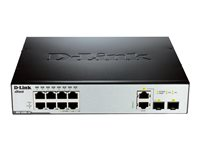 D-Link xStack DES-3200-10 - Commutateur - Géré - 8 x 10/100 + 2 x SFP Gigabit combiné - de bureau DES-3200-10
