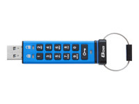 Kingston DataTraveler 2000 - Clé USB - chiffré - 8 Go - USB 3.1 Gen 1 DT2000/8GB