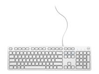 Dell KB216 - Clavier - USB - AZERTY - Français - blanc - pour Latitude 3480, 35XX, 5310, 5520, 7400 2-in-1, 9410; Precision 3640; Vostro 3471 580-ADHP