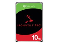 Seagate IronWolf Pro ST10000NT001 - Disque dur - 10 To - interne - 3.5" - SATA 6Gb/s - 7200 tours/min - mémoire tampon : 256 Mo - avec 3 ans de Seagate Rescue Data Recovery ST10000NT001
