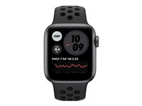 Apple Watch Nike SE (GPS + Cellular) - 40 mm - espace gris en aluminium - montre intelligente avec bracelet sport Nike - fluoroélastomère - anthracite/noir - taille du bracelet : S/M/L - 32 Go - Wi-Fi, Bluetooth - 4G - 30.68 g MG013NF/A