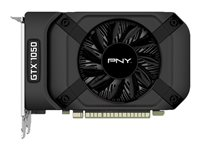PNY GeForce GTX 1050 - Carte graphique - NVIDIA GeForce GTX 1050 - 2 Go GDDR5 - PCIe 3.0 x16 - DVI, HDMI, DisplayPort GF1050GTX2GEPB