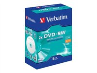 Verbatim Live It! - 5 x DVD-RW - 4.7 Go 2x 43196
