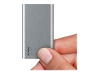 PNY ELITE - SSD - 240 Go - externe (portable) - USB 3.1 Gen 1 - argent brossé PSD1CS1050S-240-RB